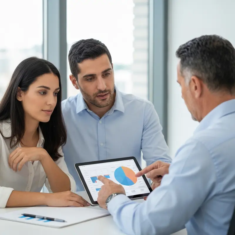 אדם לחוץ מתמודד עם חובות ומסמכים