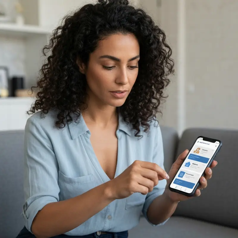 אישה ישראלית בודקת אפשרויות השקעה בפיקדון.