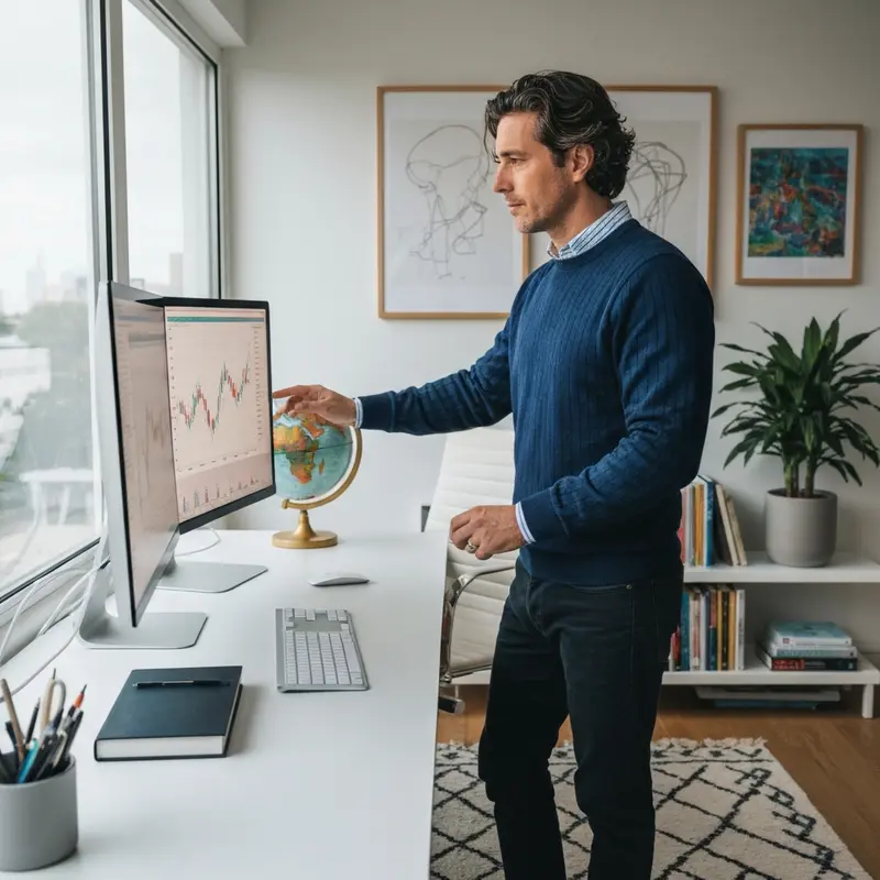 אישה ישראלית בודקת פרטי הלוואה חוץ בנקאית בזהירות