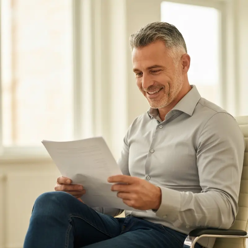 אישה ישראלית מחייכת לאחר שיפור חיווי אשראי