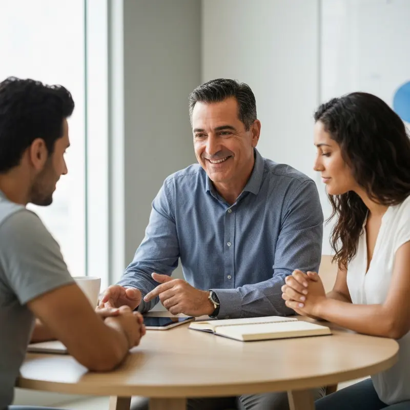 זוג ישראלי בודק חשבון בנק בלחץ