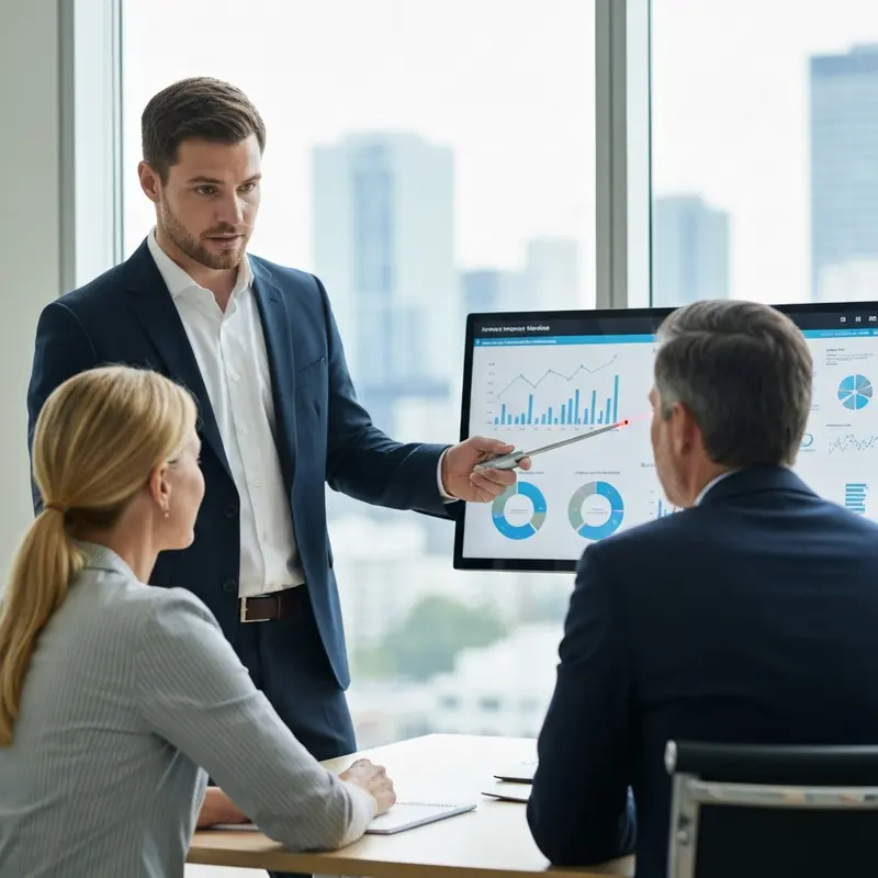 יועץ פיננסי ישראלי עם לקוח במשרד