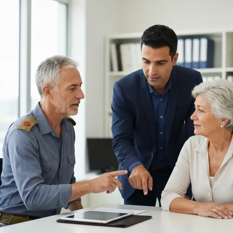 יועץ פיננסי מסביר אפשרויות הלוואה לגמלאי צה