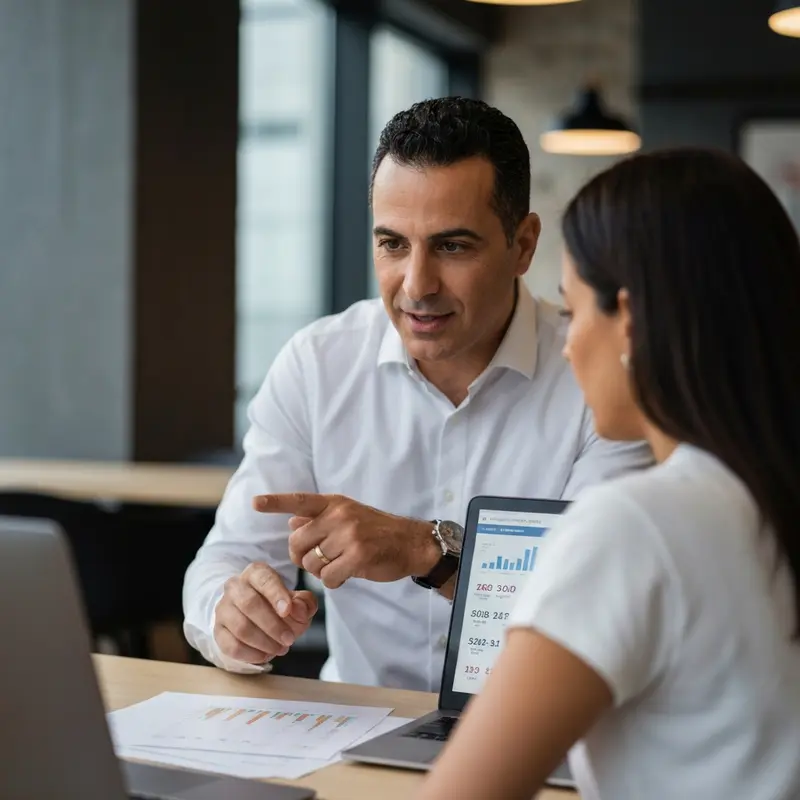 יועץ פיננסי מסביר על הלוואה מהירה.