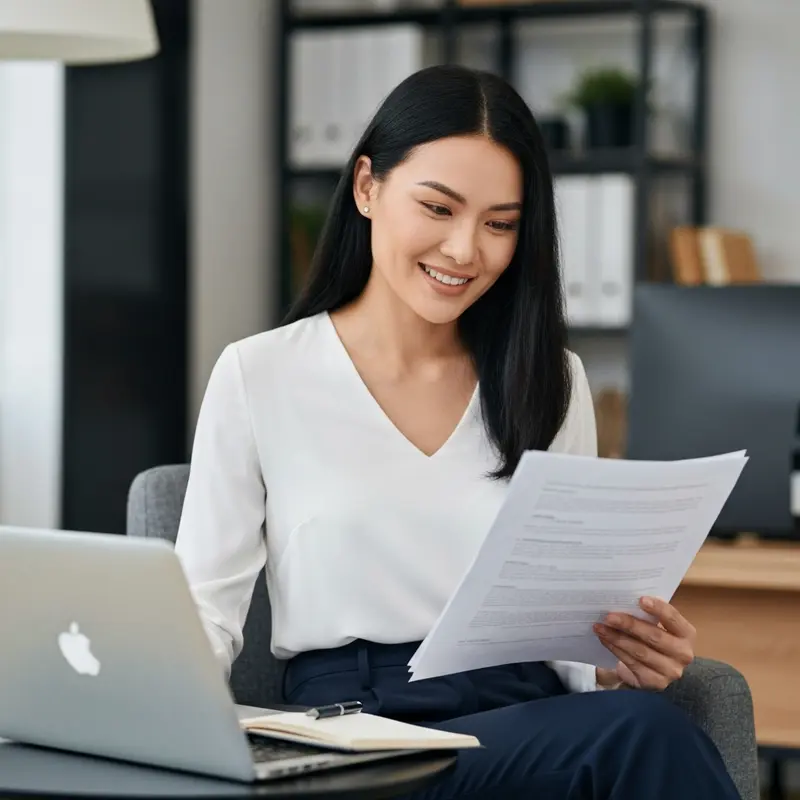 סטודנטית ישראלית מרוצה בודקת הלוואה