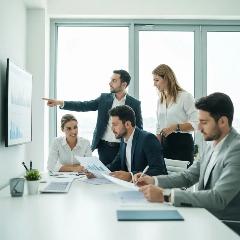 איש עסקים מהרהר בחישוב עמלת פירעון מוקדם