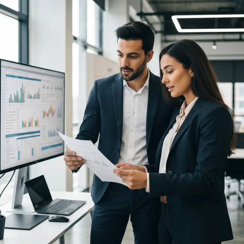 אנשי עסקים מרוצים דנים בהלוואה חוץ בנקאית מודרנית