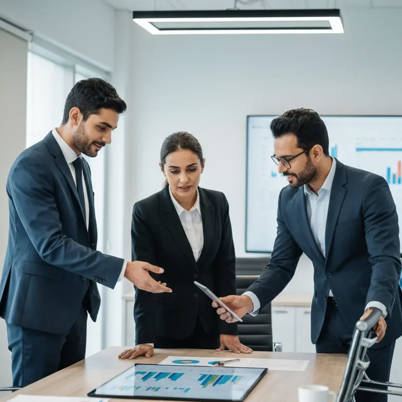 צוות פיננסי דן בחישוב עמלת פרעון מוקדם