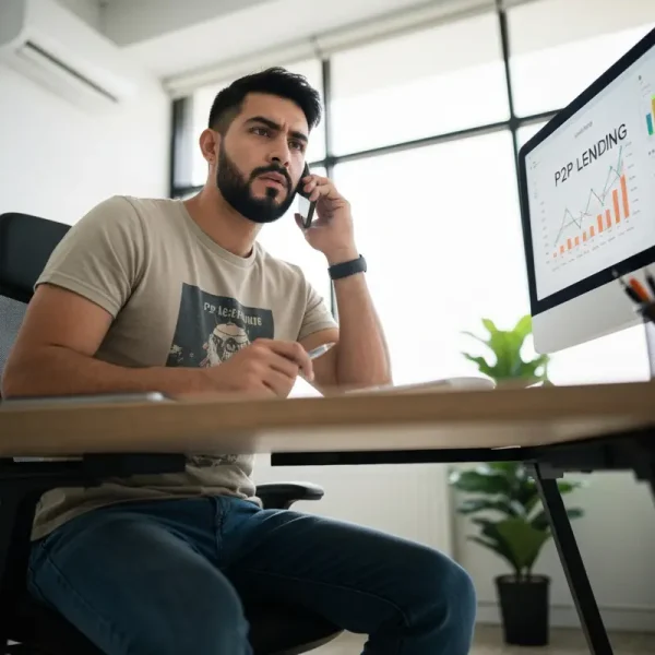 אנשי עסקים דנים על הלוואות חברתיות בסביבה מודרנית