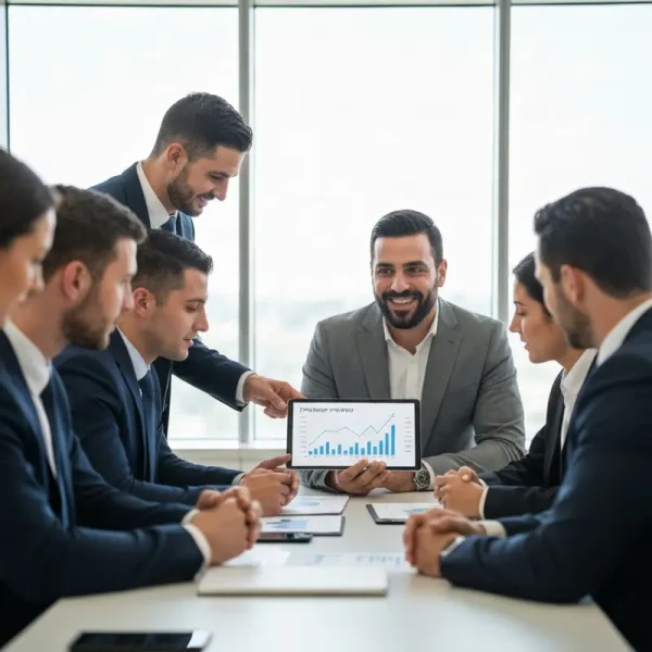 אנשי עסקים ישראלים מרוצים דנים בהלוואה מחברת אשראי